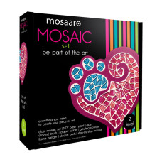 Набір для творчості скляна мозаїка "Лапа з серцем" MA2032, 2 рівень (MA2032)