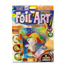 Набор креативного творчества "Аппликация" FAR-01-01…10 цветная фольга Медвежонок(FAR-01-03)