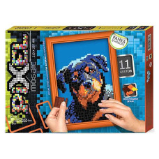 Набір для творчості "Мозаїка Піксель: Ротвейлер" РМ-01-10, 21х29,7 см, рамка в наборі (РМ-01-10)