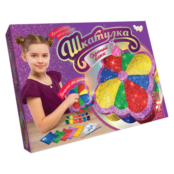 Шкатулка своїми руками Сяючий блиск SHR-01-5-6-9 для оформлення інтер'єру