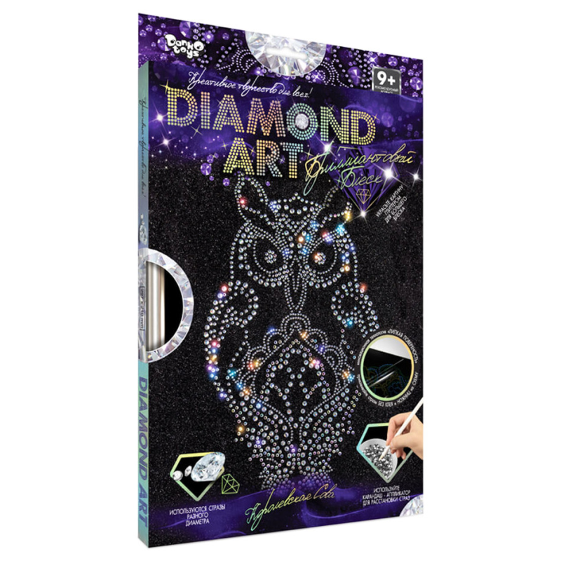 Комплект креативної творчості "DIAMOND ART" DAR-01, 10 видів