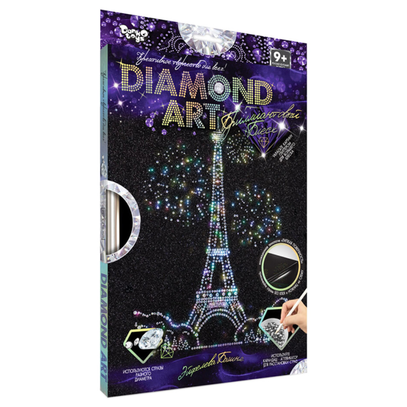 Комплект креативної творчості "DIAMOND ART" DAR-01, 10 видів