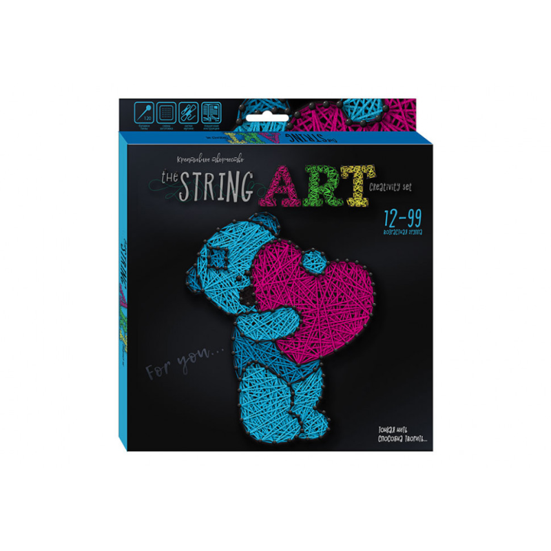 Набор креативного творчества "The STRING ART" STRA-01 на рус. языке