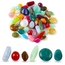 Декоративные бусинки для творчества Камешки Dom Busin УТ100032730 в упаковке 58 шт (УТ100032730)
