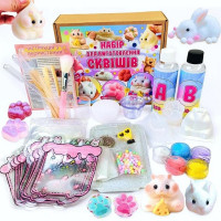 Набір для виготовлення сквишів антистресів "Хом'як, Кролик, Лапка" SL-002 (SL-002)