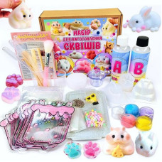 Набір для виготовлення сквишів антистресів "Хом'як, Кролик, Лапка" SL-002 (SL-002)