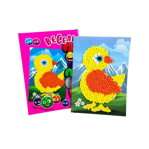 Набір для творчості "Курча" Strateg 30992 веселі помпони (30992)