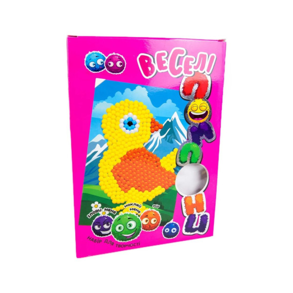 Набір для творчості "Курча" Strateg 30992 веселі помпони (30992)