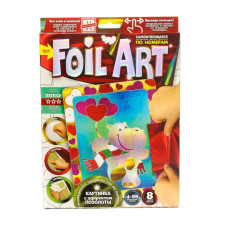 Набор креативного творчества "Аппликация" FAR-01-01…10 цветная фольга Бегемот(FAR-01-02)