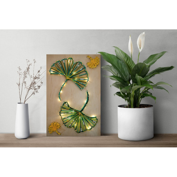 Набір стрінг-арт "Малахітовий танець" ABC-029 дерев'яна основа (ABC-029)