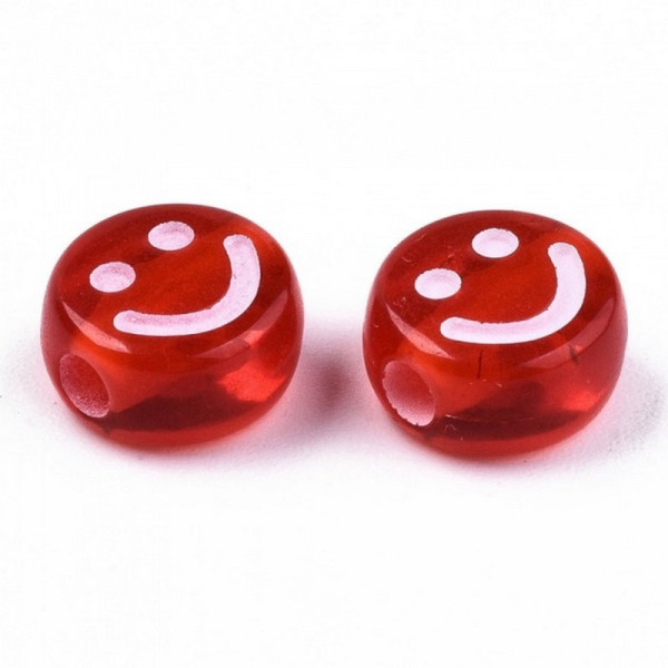 Декоративні намистинки для творчості Смайлики Будинок Бусин УТ100028626 в упаковці 70 шт (УТ100028626)