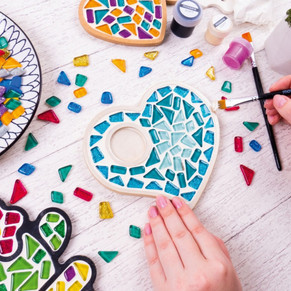 Детский набор для творчества хрустальная мозаика "Подсвечник-Сердце" MA1011(MA1011)