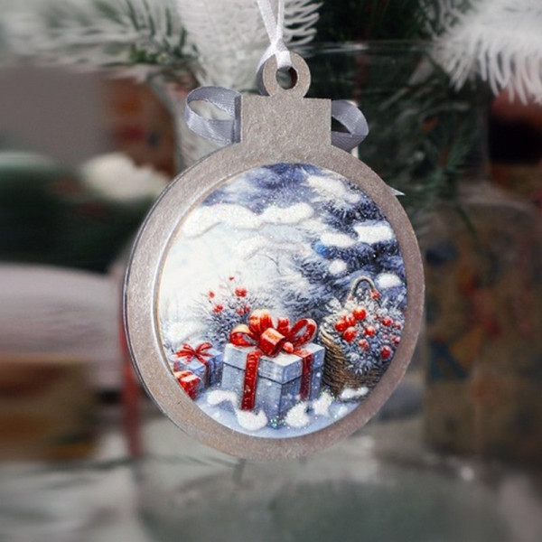 Творческий набор для создания 3-х елочных украшений "Winter Forest" FDCKW-052(FDCKW-052)