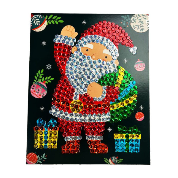 Набір для творчості мозаїка з паєток "Санта" НТ-37-04  (НТ-37-04)