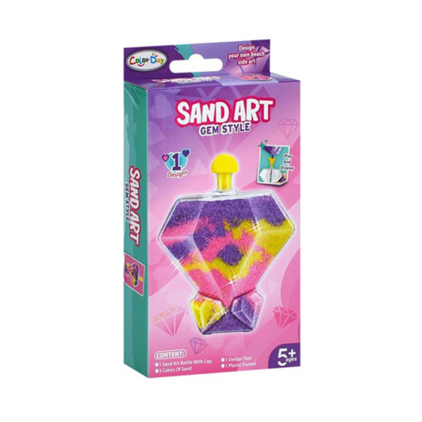 Набор для рисования песком "Сердце" 8938-9-4 колба, 3 цвета (8938-9-4)