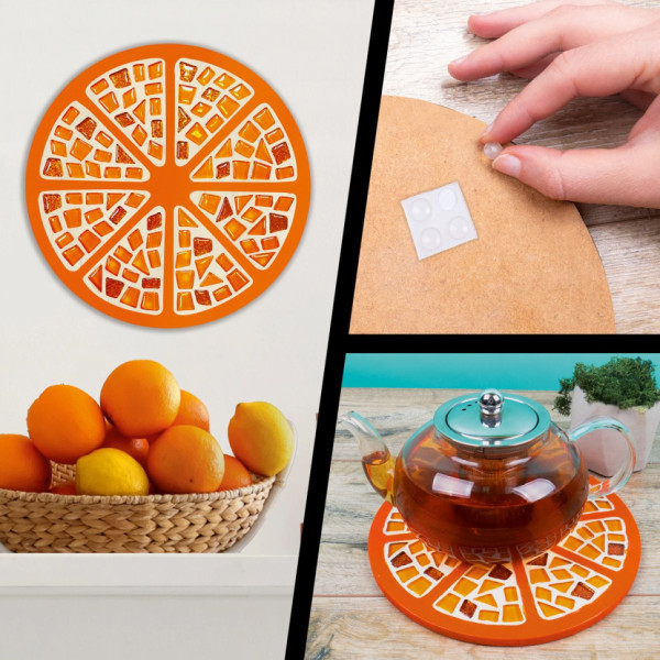 Набір для творчості скляна мозаїка "Апельсин" MA2033, 2 рівень (MA2033)