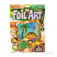 Набор креативного творчества "Аппликация" FAR-01-01…10 цветная фольга Обезьяна(FAR-01-05)