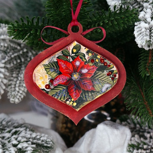 Творческий набор для создания 3-х елочных украшений "Vintage Christmas" FDCKW-053(FDCKW-053)