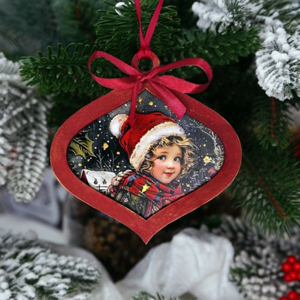 Творческий набор для создания 3-х елочных украшений "Vintage Christmas" FDCKW-053(FDCKW-053)