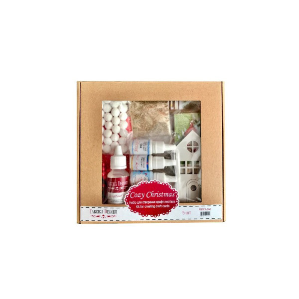 Набор для создания Рождественских открыток "Cozy Christmas" FDGCK-040, 10х15 см, 5 шт(FDGCK-040)