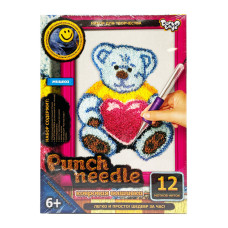 Набор для творчества: килимовая вышивка Punch Needle "Мишка голубой" PN-01-06 (PN-01-06)