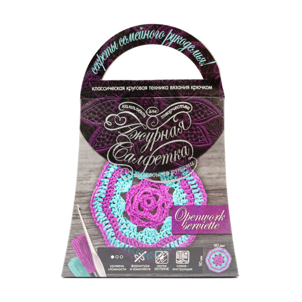 Комплект для творчості своїми руками "Ажурна серветка" SL-01-07 (SL-01-07)