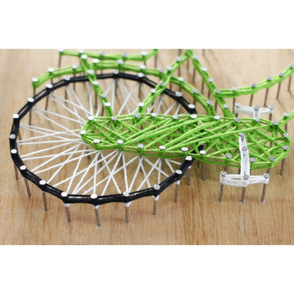 Набор стринг-арт "Велосипед" ABC-011 деревянная основа(ABC-011)