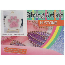 Детский набор для творчества стринг-арт "Лапка" YG0115(28300) деревянная основа(YG0115(28300))