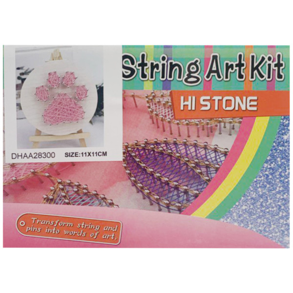 Детский набор для творчества стринг-арт "Лапка" YG0115(28300) деревянная основа(YG0115(28300))