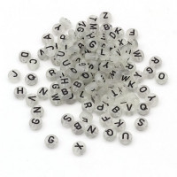 Декоративні намистинки для творчості Літери Dom Busin УТ100024898 в упаковці 170 шт (УТ100024898)