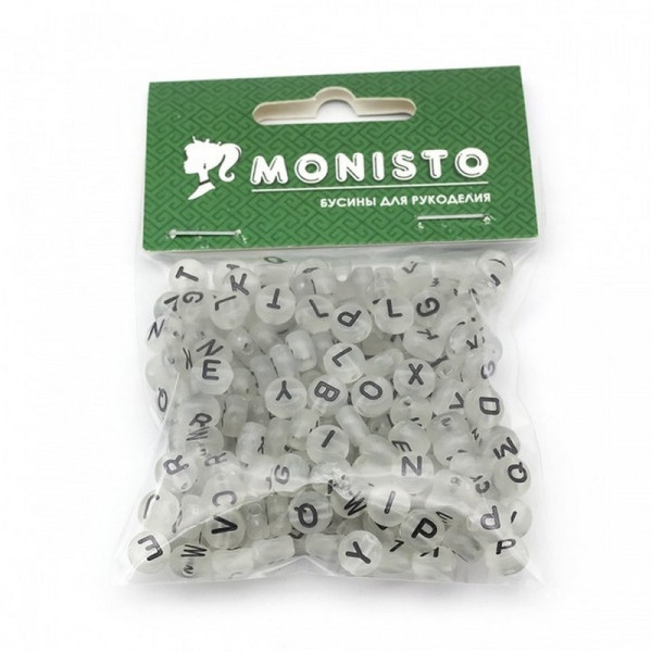 Декоративные бусинки для творчества Буквы Dom Busin УТ100024898 в упаковке 170 шт(УТ100024898)
