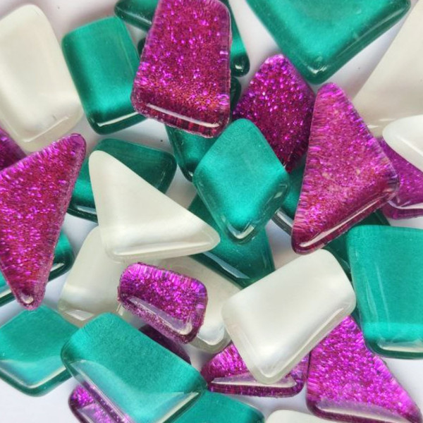 Дитячий набір для творчості "Мозаїчний мікс" MA5004 білий, бірюзовий, фіолетовий з глітером (MA5004)