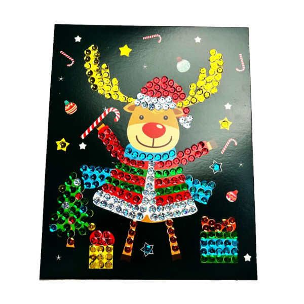 Набір для творчості мозаїка з паєток "Різдвяний олень" НТ-37-03  (НТ-37-03)