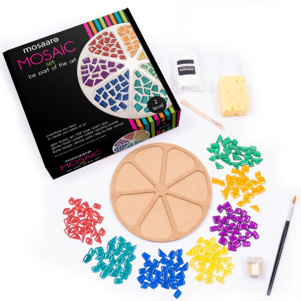 Набір для творчості скляна мозаїка "Квітка" MA2034, 2 рівень (MA2034)