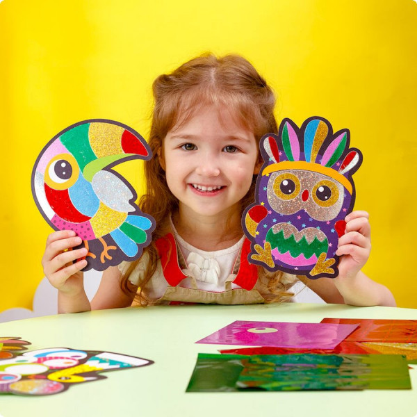 Набор для творчества "Foil craft Birds" VT4433-12, 18 листов фольги (VT4433-12)