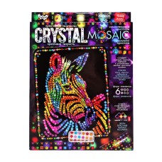 Креативна творчість "Crystal mosaic Зебра" CRM-02-08, 6 форм елементів