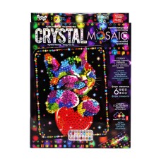 Креативна творчість "Crystal mosaic Кіт та серце" CRM-02-02, 6 форм елементів