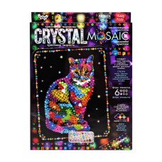 Креативна творчість "Crystal mosaic Кіт" CRM-02-09, 6 форм елементів