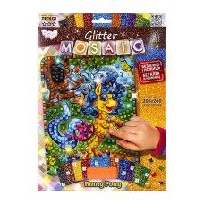 Креативна творчість "Glitter Mosaic Funny Pony" БМ-03-07 блискуча мозаїка