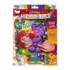 Креативна творчість "Glitter Mosaic Ведмедик" БМ-03-05 блискуча мозаїка