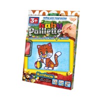 Набір для творчості "Baby Paillette" Кошеня РG-01-02 глітер+паєтка