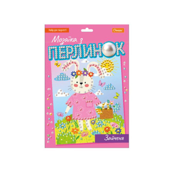 Дитячий набір для творчості "Мозаїка з перлин зайченя" НТ-38-02 (НТ-38-02)