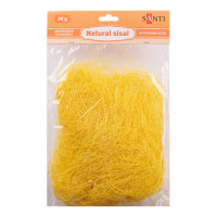 Декоративний наповнювач Сизаль 742781 натуральний, 30 грам, жовтий (742781)