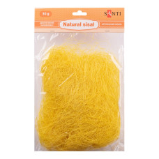 Декоративний наповнювач Сизаль 742781 натуральний, 30 грам, жовтий (742781)