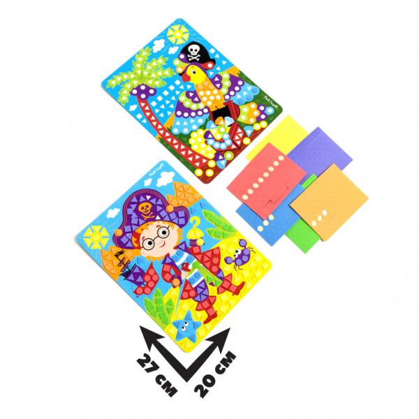 Набір для творчості "М'яка мозаїка. Пірат" VT4511-04, 410 м'яких наклейок (VT4511-04)