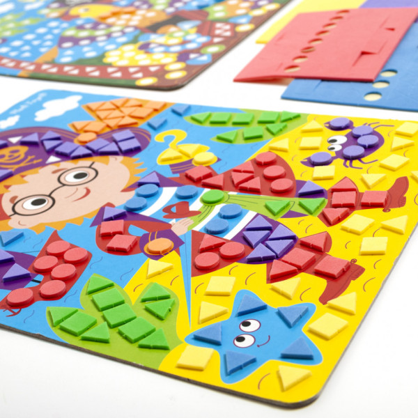 Набір для творчості "М'яка мозаїка. Пірат" VT4511-04, 410 м'яких наклейок (VT4511-04)