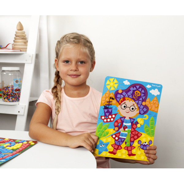 Набір для творчості "М'яка мозаїка. Пірат" VT4511-04, 410 м'яких наклейок (VT4511-04)