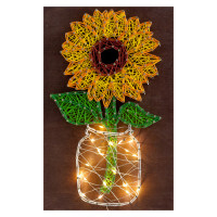 Набір стрінг-арт "Соняшник" ABC-018 дерев'яна основа (ABC-018)