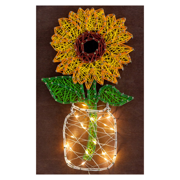 Набір стрінг-арт "Соняшник" ABC-018 дерев'яна основа (ABC-018)