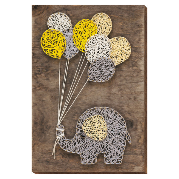 Набір стрінг-арт "Слоненя" ABC-003 дерев'яна основа (ABC-003)